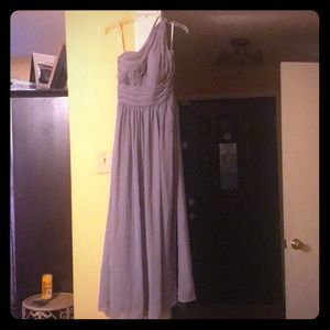 One Shoulder Illusion Dress